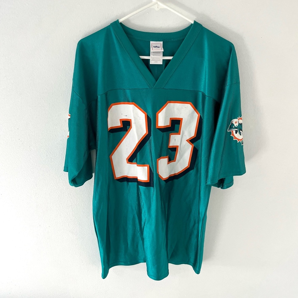 Vintage 2000’s NFL Ronnie Brown Miami Dolphins Football Jersey, Size: Large